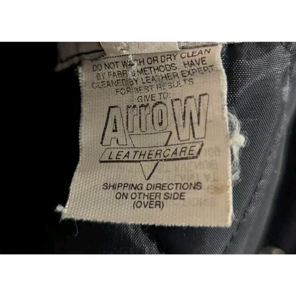 Vintage Boogie's Diner Las Vegas Bomber Varsity Jacket Wool Leather Black Large - Picture 9 of 16